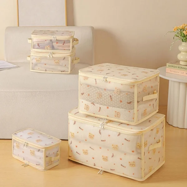 Large Capacity Clothes Storage Box Foldable Closet Storage Organizer for Home