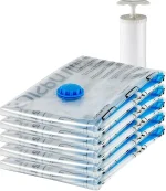 Compression Zipper Storage Bags with Airtight Valve and Hand Pump